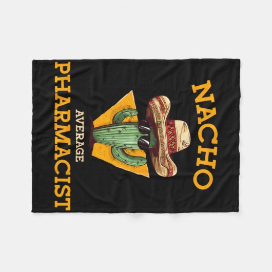Nacho Gemiddelde Apotheker Mexicaanse Cinco de May Fleece Deken (Voorkant (Horizontaal))