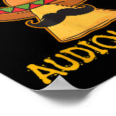Nacho gemiddelde audioloog Cinco de Mayo Fiesta Poster (Hoek)