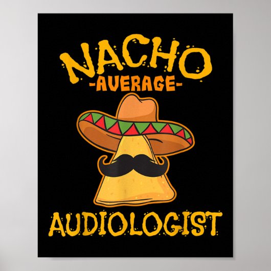 Nacho gemiddelde audioloog Cinco de Mayo Fiesta Poster (Voorkant)