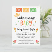 Nacho Gemiddelde Baby Fiesta Baby shower Uitnodigi Kaart (Staand voorkant)