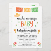 Nacho Gemiddelde Baby Fiesta Baby shower Uitnodigi Kaart (Voorkant / Achterkant)