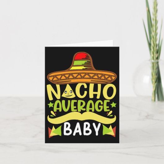 Nacho Gemiddelde Baby Grappig Cinco De Mayo Kaart (Voorkant)
