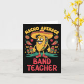 Nacho Gemiddelde Band Leraar Cinco de Mayo Mexicaa Kaart (Gele Bloem)
