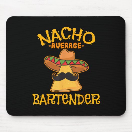 Nacho Gemiddelde Bartender Cinco de Mayo Fiesta Muismat (Voorkant)