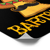 Nacho Gemiddelde Bartender Cinco de Mayo Fiesta Poster (Hoek)