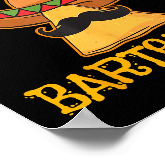 Nacho Gemiddelde Bartender Cinco de Mayo Fiesta Poster (Hoek)