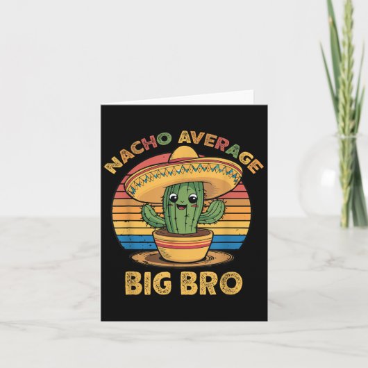 Nacho Gemiddelde Big Bro Matching Mexicaanse Cinco Kaart (Voorkant)