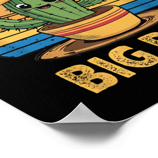 Nacho Gemiddelde Big Bro Matching Mexicaanse Cinco Poster (Hoek)