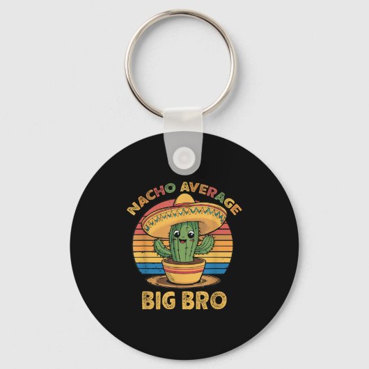 Nacho Gemiddelde Big Bro Matching Mexicaanse Cinco Sleutelhanger (Voorkant)
