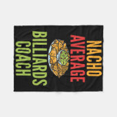 Nacho Gemiddelde Biljart Coach Mexicaanse Pool Bil Fleece Deken (Voorkant (Horizontaal))