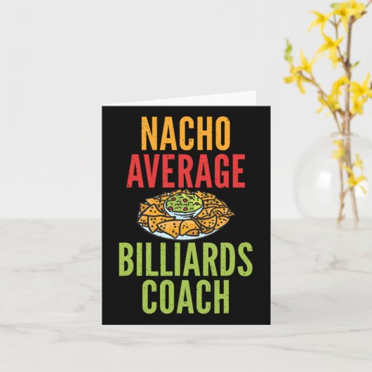 Nacho Gemiddelde Biljart Coach Mexicaanse Pool Bil Kaart (Gele Bloem)