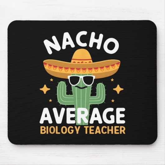Nacho Gemiddelde Biologie Leraar Cinco de Mayo Mex Muismat (Voorkant)