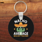 Nacho Gemiddelde Biologie Leraar Cinco de Mayo Mex Sleutelhanger (Voorkant)