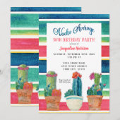 Nacho Gemiddelde 'Birthday Party' Floral Desert Ca Kaart (Voorkant / Achterkant)