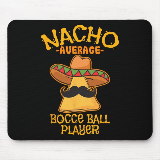 Nacho Gemiddelde Bocce Ball Speler Cinco de Mayo M Muismat (Voorkant)