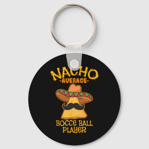 Nacho Gemiddelde Bocce Ball Speler Cinco de Mayo M Sleutelhanger