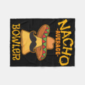 Nacho Gemiddelde Bowler Mexican Bowling Cinco de M Fleece Deken (Voorkant (Horizontaal))