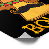 Nacho Gemiddelde Bowler Mexican Bowling Cinco de M Poster (Hoek)