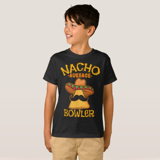 Nacho Gemiddelde Bowler Mexican Bowling Cinco de M T-shirt (Voorkant volledig)