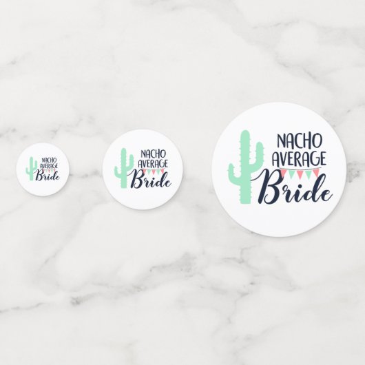 Nacho Gemiddelde Bride 3-Foto Mexico Bachelorette Confetti (Voorkanten)