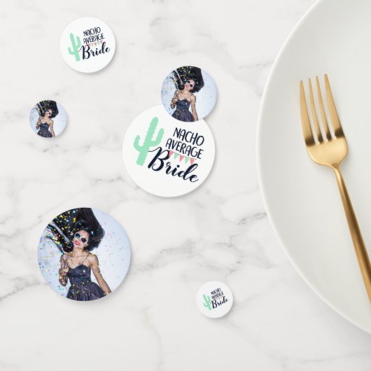 Nacho Gemiddelde Bride 3-Foto Mexico Bachelorette Confetti (Groep)