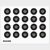 Nacho Gemiddelde Bride Cinco de Mayo Mexican Match Ronde Sticker (Vel)