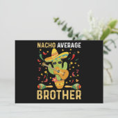 Nacho Gemiddelde Broer Joke Cinco De Mayo Humor Feestdagenkaart (Staand voorkant)