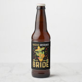 Nacho Gemiddelde Bruid Cinco De Mayo Mexicaanse Br Bier Etiket (Voorkant)