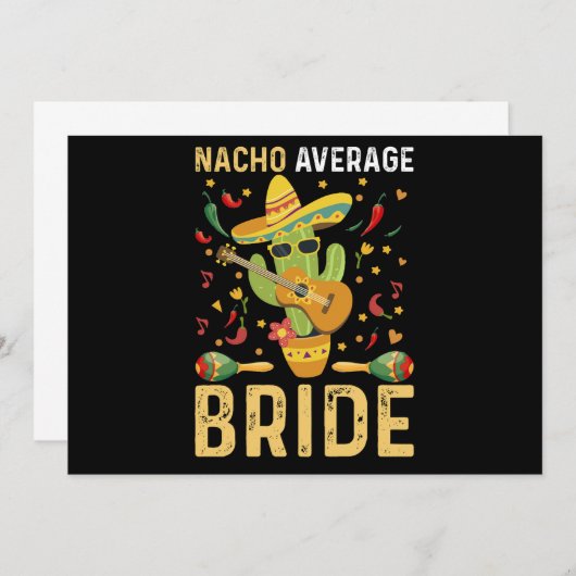 Nacho Gemiddelde Bruid Cinco De Mayo Mexicaanse Br Kaart (Voorkant / Achterkant)