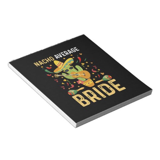 Nacho Gemiddelde Bruid Cinco De Mayo Mexicaanse Br Notitieblok (Schuin)