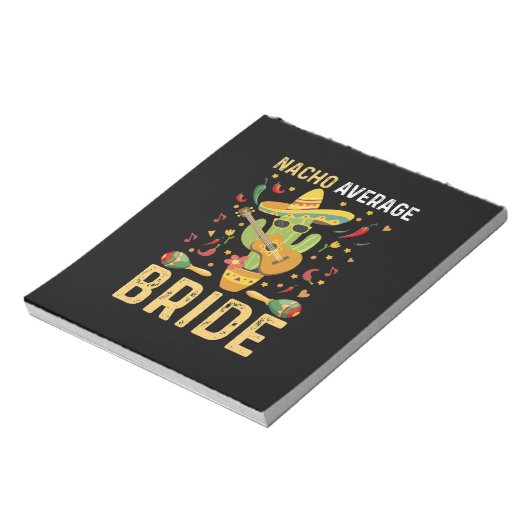 Nacho Gemiddelde Bruid Cinco De Mayo Mexicaanse Br Notitieblok (Linkerzijde)