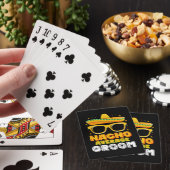 Nacho Gemiddelde bruidegom bruiloft Cinco de Mayo Pokerkaarten (Insitu)