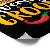 Nacho Gemiddelde Bruidegom Cinco de Mayo Mexicaans Poster (Hoek)