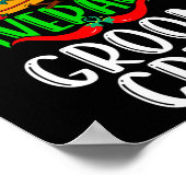 Nacho Gemiddelde Bruidegom Crew Mexicaanse Funny C Poster (Hoek)