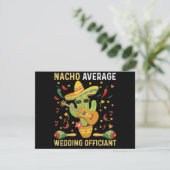 Nacho Gemiddelde Bruiloft Ambtenaar Mexicaanse Par Feestdagenkaart (Staand voorkant)