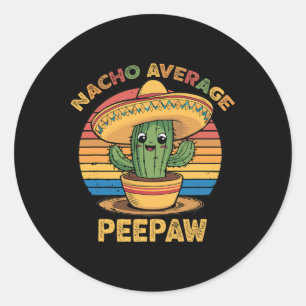 Nacho Gemiddelde Bunnyaw Matching Mexicaanse Cinco Ronde Sticker