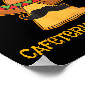 Nacho gemiddelde cafetaria werknemer Cinco de Mayo Poster (Hoek)