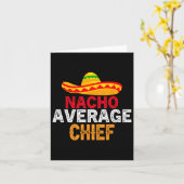 Nacho Gemiddelde Chief Fathers Day Mexicaanse Matc Kaart (Gele Bloem)
