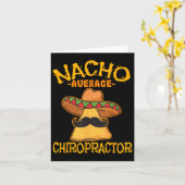 Nacho Gemiddelde Chiropractor Mexican Cinco De May Kaart (Gele Bloem)
