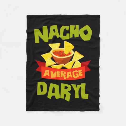 Nacho gemiddelde daryl grappige verjaardag naam ca fleece deken (Voorkant)