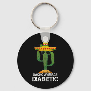 Nacho Gemiddelde Diabetische Diabetische Aandacht Sleutelhanger