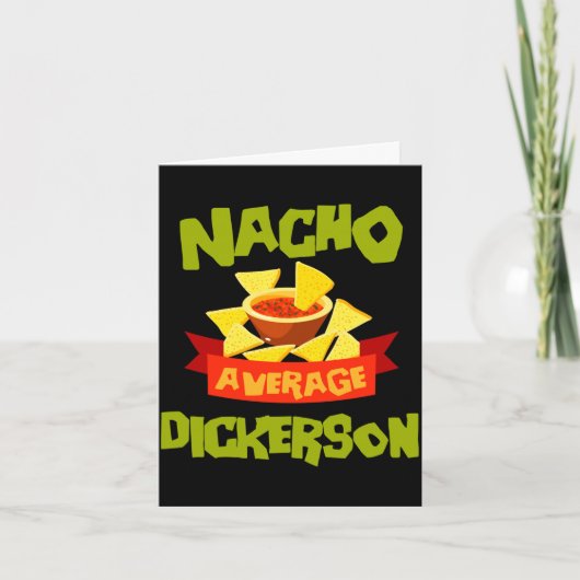 Nacho gemiddelde dickerson grappige verjaardag ach kaart (Voorkant)