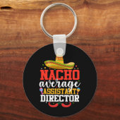 Nacho Gemiddelde Directeur Mexicaanse Cinco de May Sleutelhanger (Voorkant)