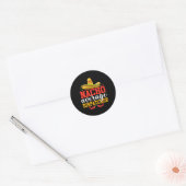 Nacho Gemiddelde Dispatcher Grappige Mexicaanse Ci Ronde Sticker (Envelop)