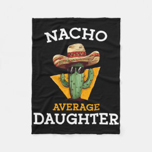 Nacho Gemiddelde Dochter Mexicaanse Familie Bijpas Fleece Deken