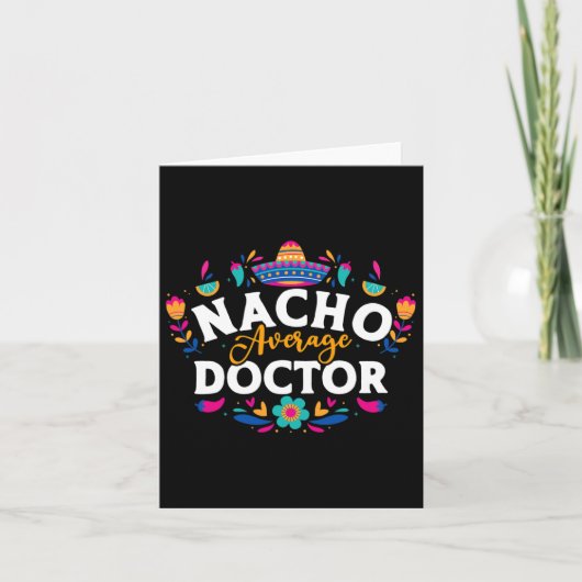 Nacho Gemiddelde Doctor Cinco De Mayo Mexican Matc Kaart (Voorkant)