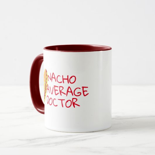 Nacho Gemiddelde Doctor Medical Pun Funny Coffee M Mok (Voorkant links)