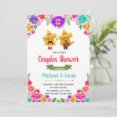 Nacho gemiddelde douche-uitnodiging voor paren kaart (Staand voorkant)