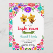 Nacho gemiddelde douche-uitnodiging voor paren kaart (Voorkant / Achterkant)