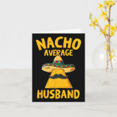 Nacho Gemiddelde Echtgenoot Grappige Bruidegom Tro Kaart (Gele Bloem)